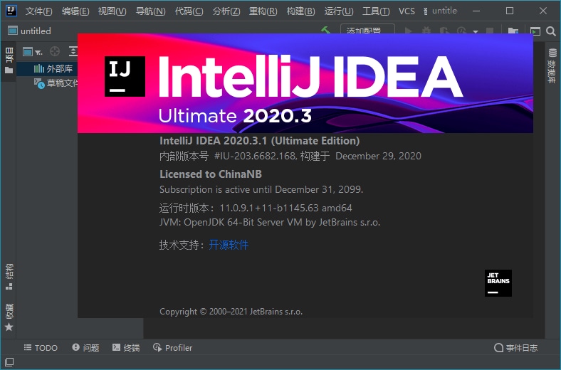 IntelliJ IDEA 2020.3.3 Ultimate 永久旗舰版-无痕哥's Blog
